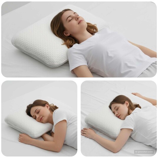 vidaXL Sovepute 60 x 40 x 10 cm Minnefoam Hvit