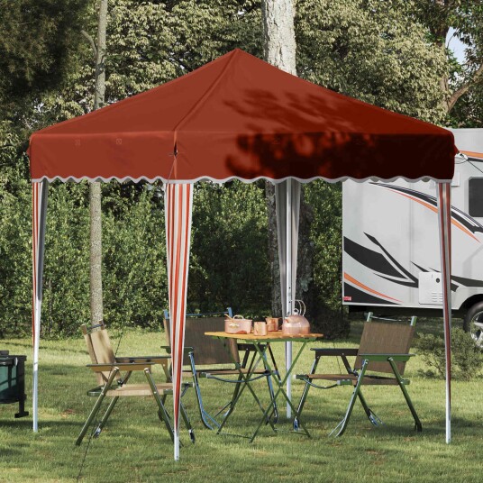 vidaXL Pop-up Festtelt 195 x 195 x 245 cm Terrakotta Oxford Stoff