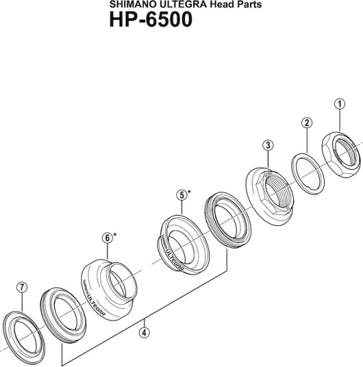 Shimano konus nedre til HP-6500