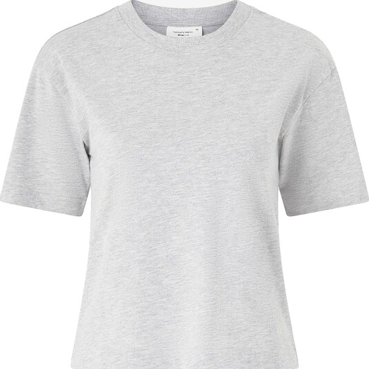 Gina Tricot T skjorte Basic Tee Grå