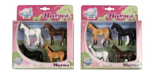 Kids Globe Horses 4 pcs. 1:32