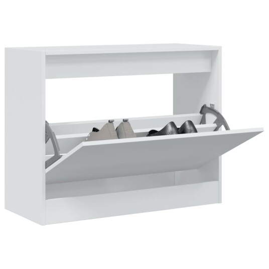  Skoskap hvit 80x34x63 cm konstruert tre 8721012381957