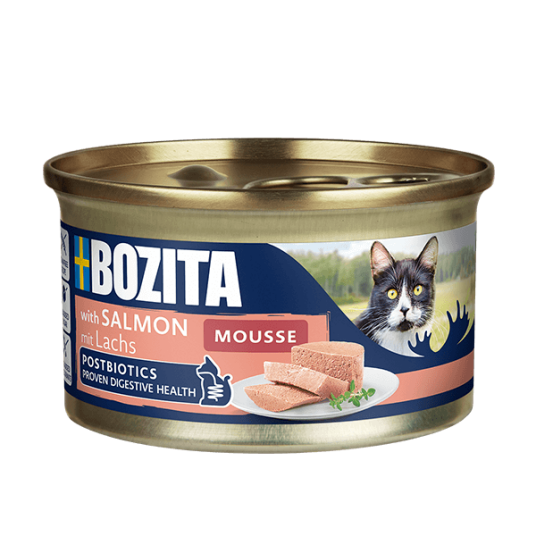 Bozita Katt Mousse MSC Laks 85 g Våtfôr for Helse og Pels