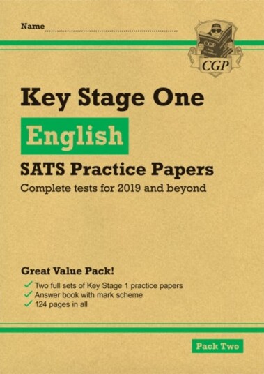 Ks1 English Sats Practice Papers: Pack 2 (For End Of Year Assessments) Av Cgp Books