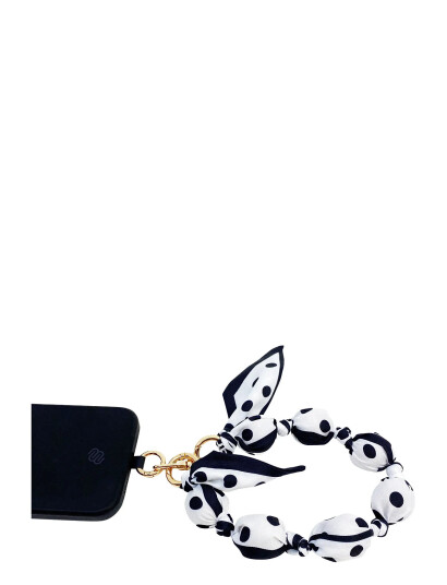 Pipol"s Bazaar Pom Wristlet Dot Black ONE SIZE