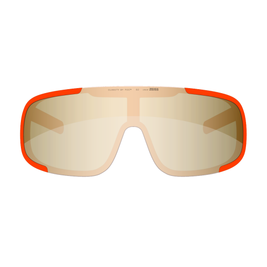 POC Aspire sykkelbriller flou orange translucent/clarity road/partly sunny gold
