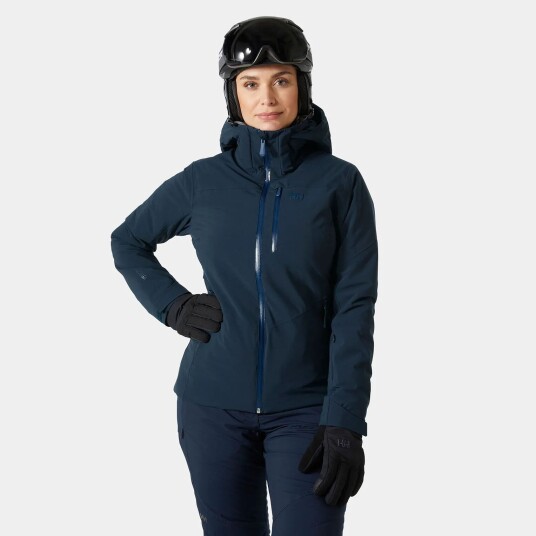 Helly Hansen Dame Alphelia Skijakke Marineblå Grå M