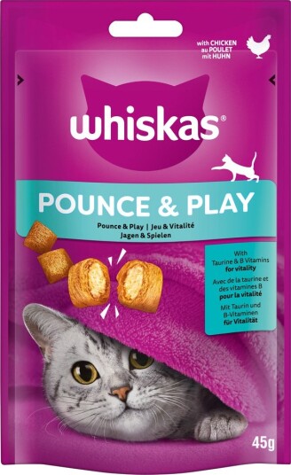 Whiskas Snacks Pounce & Play Kylling 8 X 45 G Whiskas Snacks Pounce & Play Kylling 8 X 45 G