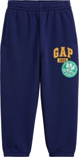 GAP Baby & Toddler Vintagesoft Varsity Logo Sweatpants Navy 110 GAP Baby & Toddler Vintagesoft Varsity Logo Sweatpants Navy 110