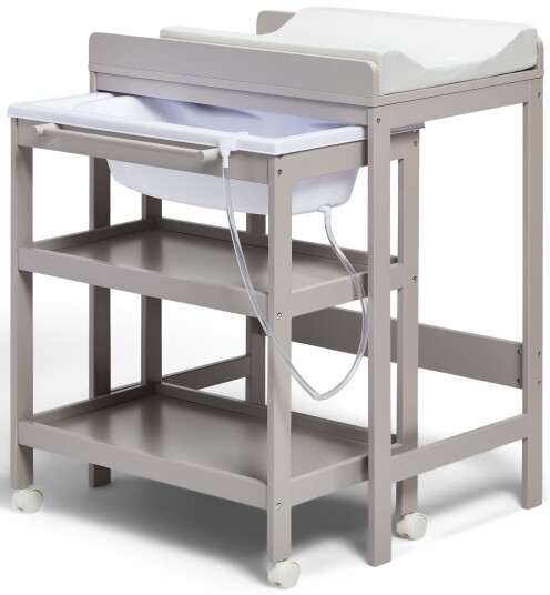 JLY Dream Stellebord Med Uttrekkbar Badebalje Warm Grey JLY Dream Stellebord Med Uttrekkbar Badebalje Warm Grey
