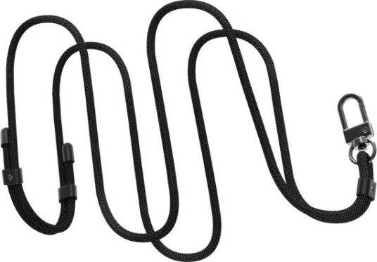 Spigen Cross Body Strap Halsrem Sort Stof Metal Universel 1 Stk