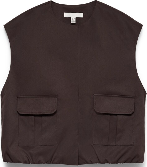 Vero Moda Vmvigga Sl Oversized Waistcoat Prm CHOCOLATE TORTE 36 Vero Moda Vmvigga Sl Oversized Waistcoat Prm CHOCOLATE TORTE 36