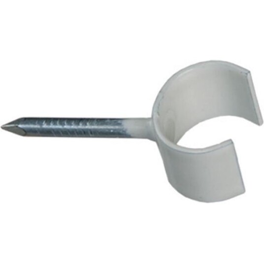 Schneider Electric TKK 7-10 V SKR25 Spikerklammer 7–10 mm, hvit, 100-pakning Spikerlengde 25 mm (skruespiker)