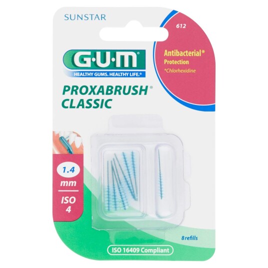 GUM Interdentalbørster 8 pcs. Proxabrush Classic 1,4 mm ISO 4