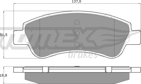 Bremseklosser sett TOMEX Brakes TX 14-64