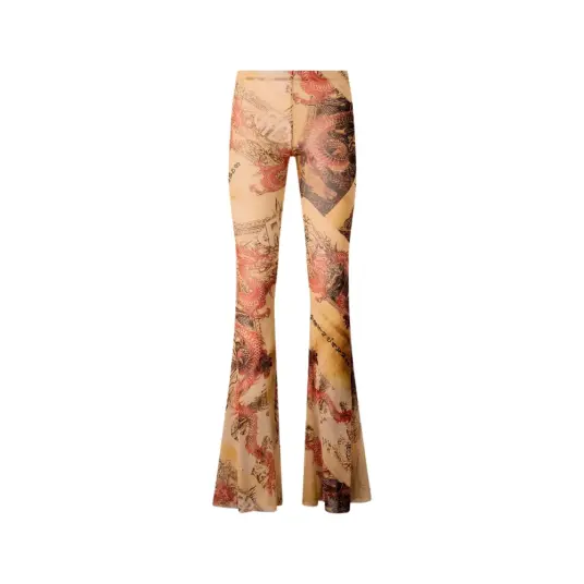 Roberto Cavalli Dame Bukser Flerfarget M,