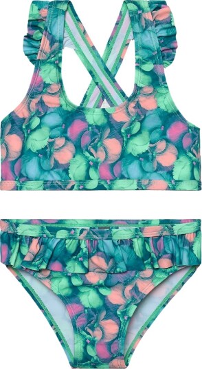 Color Kids Kids" Bikini With Short Skirt Aop Cabbage 134