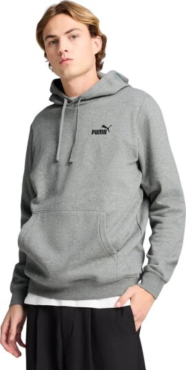 Puma essential small no. 1 logo hoodie fl hettegenser herre grey xxl