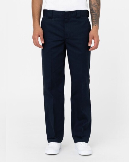 Dickies 873 Bukser   Slim Straight Work Pant Blå