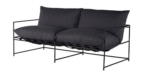 Cannes sofa svart