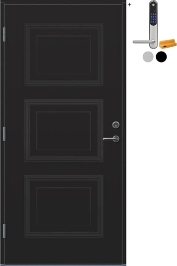 Ytterdør Bygg1 Moi med Yale Doorman Classic Home