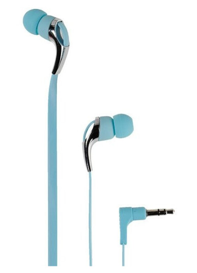 Vivanco Neon Buds, Hodetelefoner, In-Ear, Musikk, Blå, Metallisk, 1,2 M, Koblet Med Ledninger (Ikke Trådløs)