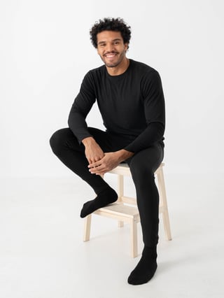 Twentyfour Aurora Baselayer Sett Sort XXL