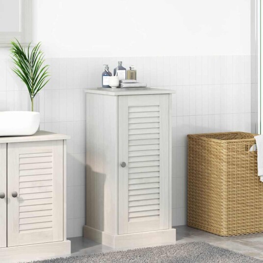  Baderomsskap VIGO antikk hvit 37 x 34 x 80 cm Heltre furu