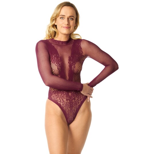 Nortie Clover Bunnløs Bordeaux Bodystocking      - Bordeaux