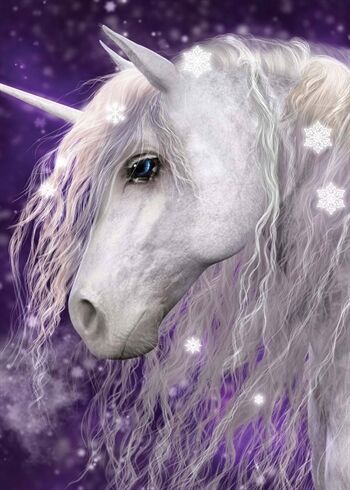 Borg Living Fleece teppe Unicorn 100x140 cm