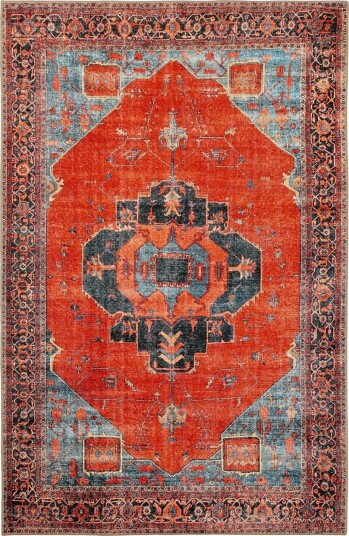 Flatvevd teppe Mandalay rød Størrelse: 230 x 340 cm