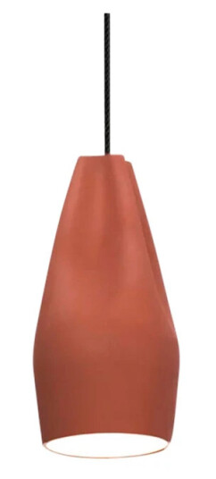 MARSET Pleat Box 13 Pendel E27 Terracotta/Hvit MARSET Pleat Box 13 Pendel E27 Terracotta/Hvit