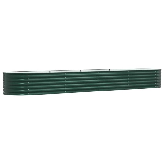 Hagehevebed Grønn 400x80x44 cm Galvanisert Stål Hagehevebed Grønn 400x80x44 cm Galvanisert Stål