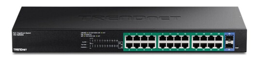 Trendnet Tpe-Tg262es - Version V1.0R - Switch - Edgesmart - Smart - 24 X Gigabit Ethernet + 2 X Gigabit Sfp - Rackmonterbar - Poe+ (380 W) - Taa-Samsvar Trendnet Tpe-Tg262es - Version V1.0R - Switch - Edgesmart - Smart - 24 X Gigabit Ethernet + 2 X Gigabit Sfp - Rackmonterbar - Poe+ (380 W) - Taa-Samsvar