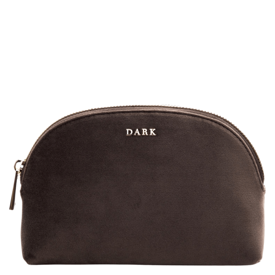 DARK Velvet Make Up Pouch Small Chocolate Brown DARK Velvet Make Up Pouch Small Chocolate Brown