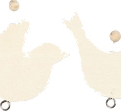 Diverse Fredsdue str 7.5x9.5 cm tykkelse 4 mm 10 stk 1 pk