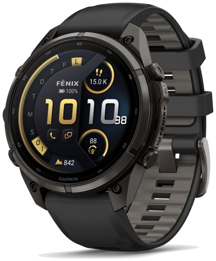 Garmin Fenix 9 Pro inReach 47mm DLC Carbon gray DLC titanium with black/pebb Garmin Fenix 9 Pro inReach 47mm DLC Carbon gray DLC titanium with black/pebb
