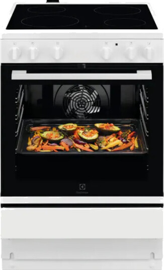 Electrolux LKR64000NW Keramisk Komfyr med Varmluft og Grill 60cm Hvit Electrolux LKR64000NW Keramisk Komfyr med Varmluft og Grill 60cm Hvit