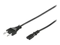 MicroConnect Power Cord Notebook - Strømkabel - 2-pols (hunn) til 2-pols (hann) - 5 m - svart - for NEC NP300, NP305, NP310, NP400, NP405, NP410, NP500, NP510, NP600, NP610