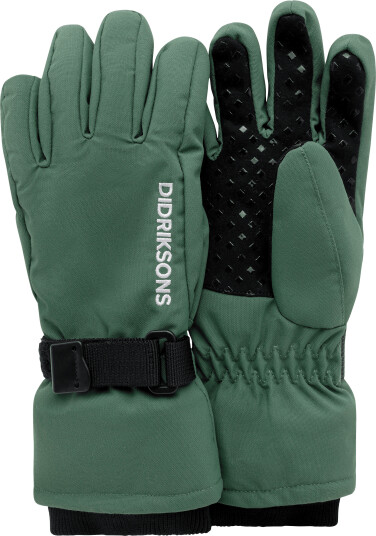 Didriksons Kids" Biggles Gloves Dark Moss 6 8 yr
