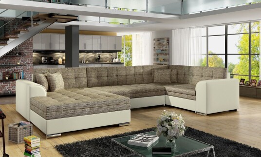 Rineta Sovesofa med Dobbeldivan Beige