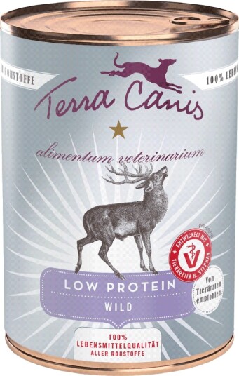Terra Canis Våtfôr Alimentum Veterinarium Low Protein Vilt 6 X 400 G