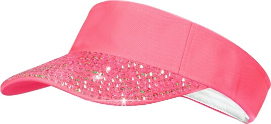 Wilbers & Wilbers Solskjerm med Strass Neonrosa One size 020309-V14