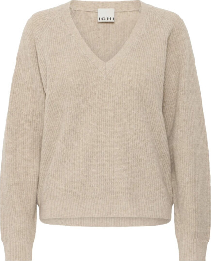 Ichi Dame Strikkevarer Beige S,