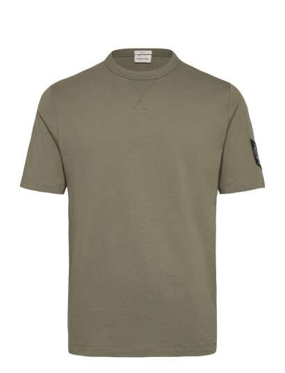 Calvin Klein Jeans Badge Regular Tee Khaki green XS Calvin Klein Jeans Badge Regular Tee Khaki green XS