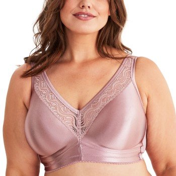 Swegmork BH Stars - myk  - usynlig - Rosa polyamid F 75 Dame
