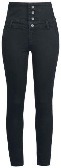 RED by EMP Jeans High Waist Denim Jeans W27L32 til W38L34 Damer svart