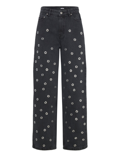 ROTATE Birger Christensen High Rise Jeans - Black - 25