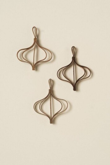 Jotex SOLVEIG juletrepynt 3-pk BEIGE 1692494-02-0 1692494-01-0