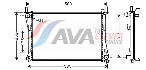 Radiator AVA Clever Choice FDA2325 Radiator AVA Clever Choice FDA2325